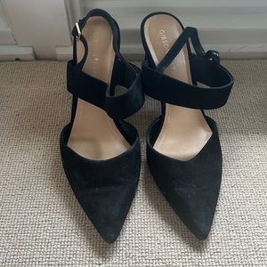 Black and Snake Skin heels